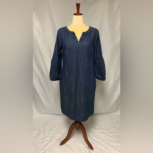 Talbots Long Sleeve Denim Dress